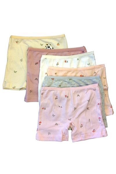 Derby 3 Pcs Girl's Derby Ribana Boxers - Cotton, Mixed Colors