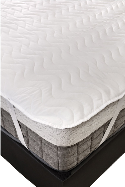 Evony Quilted Liquid-Proof Mattress Protector Mattress Cover 220X200 cm Double Size Corner Elastic