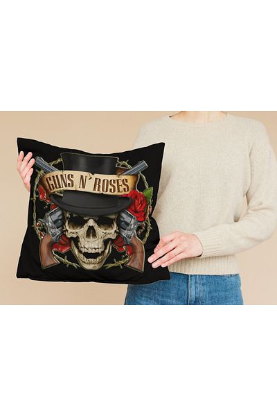 owl bag Trupa de muzică metalică Guns N' roses pernă pătrată cu model COVER