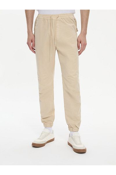 Ltb Μπεζ Jogger Waist Παντελόνι - Εφαρμογή