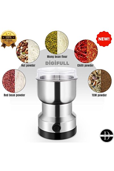 DİGİFULL Elektrikli Paslanmaz Çelik Kahve Baharat Pirinç Öğütücü 150w