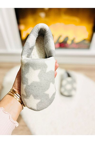Lurji Unisex Πολύχρωμες Παντόφλες Star Heart Model Slippers Home Boots Home Booties