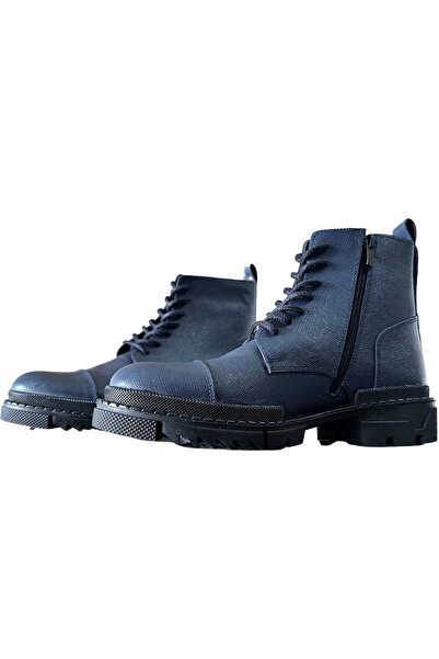 GÜR MODA AYAKKABI HAKİKİ DERİ ORTOPEDİK DERİ ASTAR KAUÇUK TABAN BAĞCIKLI VE FERMUARLI GÜNLÜK BOT