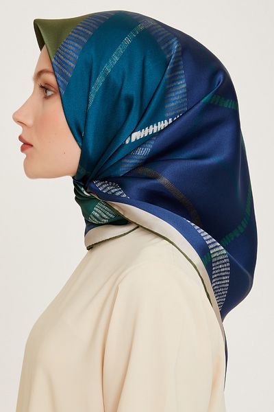 Armine Κασκόλ 100% Twill Silk με σχέδιο |   9206-55