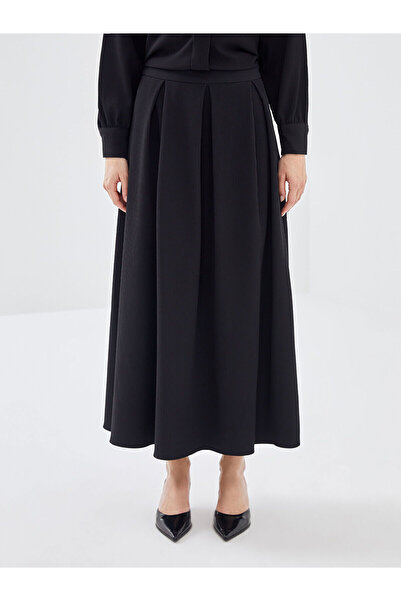 LC Waikiki Lcw Beli Fermuarlı Dokulu Kadın Etek