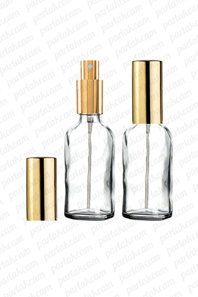 parlakcam 50ml Altın Renkli Full Metal Lüx Sprey Şişe, Parfüm Kolonya vb İçin...