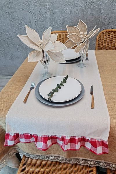 cotton maison Runner Frilly Retro 40X110 cm