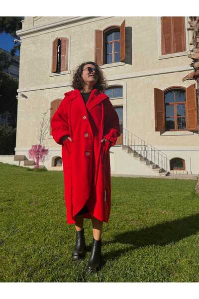 Modami oversize keçe kaban(40-50 beden uyumludur)