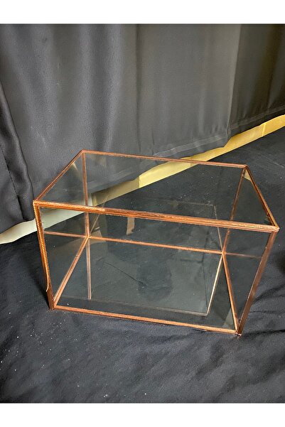 GÜVEN Cam Bakır Rose Söz Nişan Fanusu Sandık Bohça Damat Kalın Cam