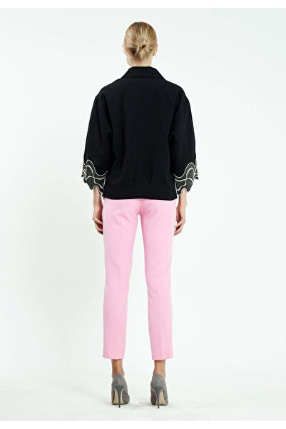 istanmall Μπουφάν μεσαίου μήκους μονόχρωμο κρεπ - SER21243SYH