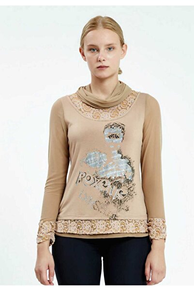 istanmall ΜΑΚΡΥΜΑΝΙΚΗ ΜΠΛΟΥΖΑ ΜΕ ΣΤΑΙΡΙΑ ΣΕ ΧΡΩΜΑ ΜΠΛΕ SER17008CAM