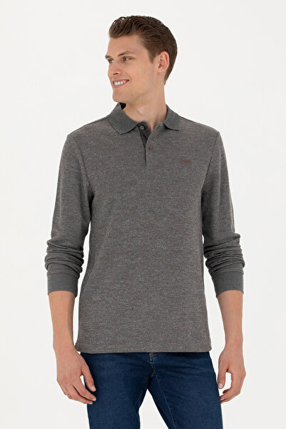 U.S. Polo Assn. Men's Gray Melange Sweatshirt 50278049-Vr086