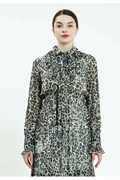 istanmall Long Sleeve Animal Print Regular Tunic Ser13322Syh