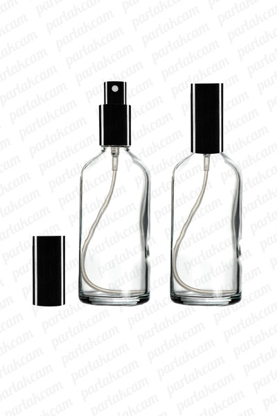 parlakcam 100ml Siyah Renkli Metal Lüx Sprey Şişe, Parfüm Kolonya vb İçin Sız...