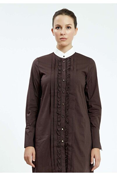 istanmall Μονόχρωμο μακρυμάνικο τουνίκ - SER23380KBJ