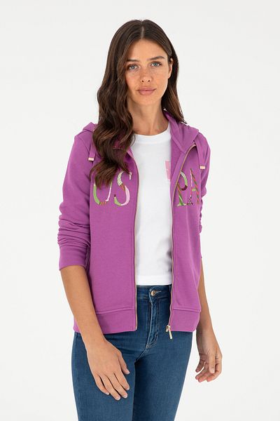 U.S. Polo Assn. Hanorac de bază violet pentru femei 50280032 -vr038