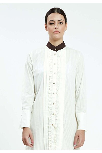 istanmall ДОВГОРУКА ОДНОТОННА ТУНІКА REGULAR SER23380EKK