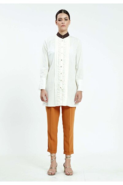 istanmall ДОВГОРУКА ОДНОТОННА ТУНІКА REGULAR SER23380EKK