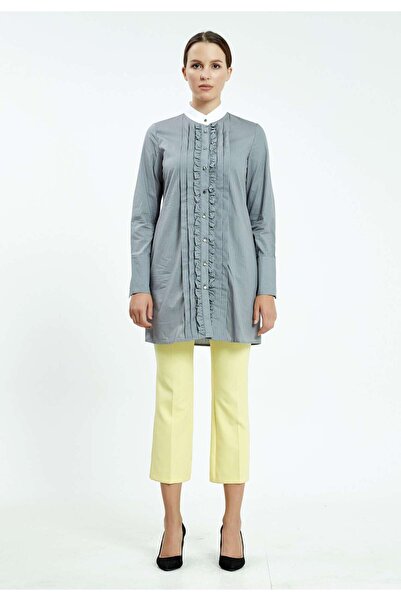 istanmall Μονόχρωμο μακρυμάνικο τουνίκ - SER23380GBY