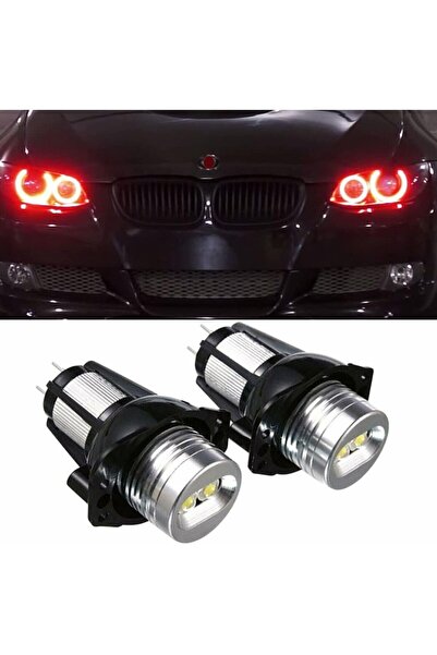 idealaksesuar E90 E91 Led Far Ampulü Kırmızı Renk Led Far Ampulü 12w 900LM