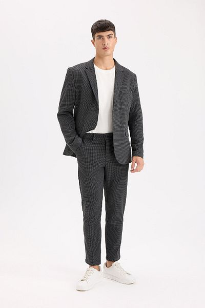 DeFacto Gabardine-Hose, maßgeschneidert, normale Passform, Taschen, gerades Bein, A8102ax24au