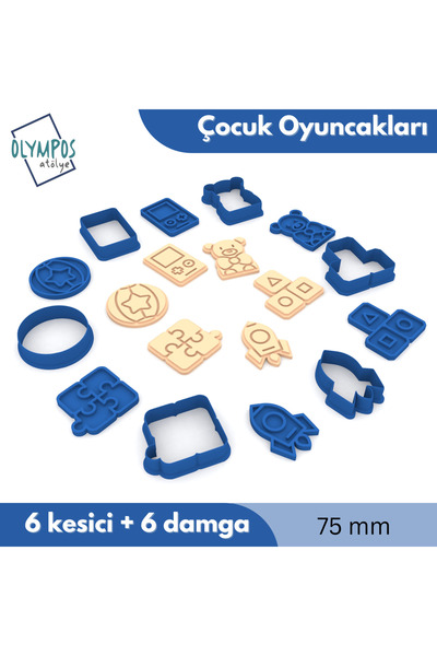 Olympos Atölye Çocuk Oyuncakları | Kurabiye - Şeker Hamuru - Oyun Hamuru Kalı...