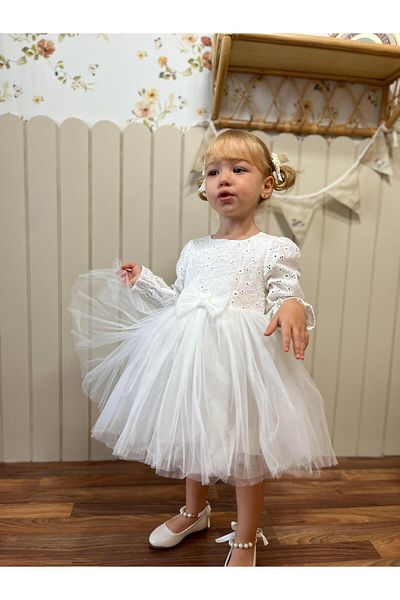 miabambim White Swan Brode Girl's Dress