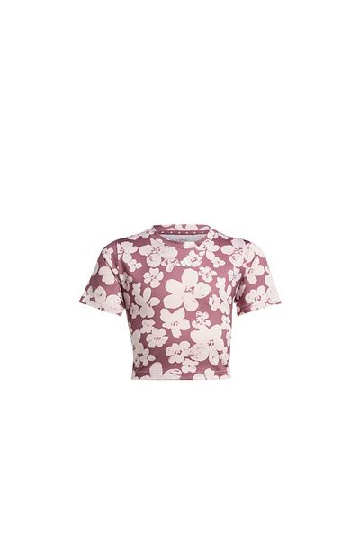 adidas Train Essentials Seasonal Printed Kids Crop Training T-Shirt