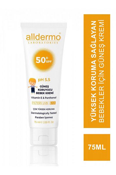 Alldermo Sunscreen Baby Cream Spf 50+ 75 ml