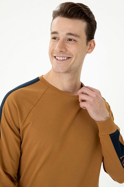 U.S. Polo Assn. Мъжки суитшърт с кокосов шарен мотив - 50274063-VR153