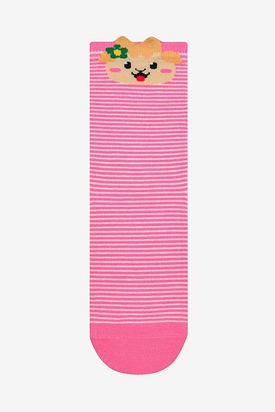 Penti Girl's Funny Animals 4-Piece Multicolored Socks