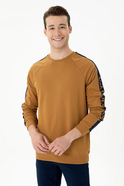 U.S. Polo Assn. Мъжки суитшърт с кокосов шарен мотив - 50274063-VR153