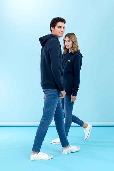 U.S. Polo Assn. Φούτερ Basic με κουκούλα Navy Blue 50273935 -VR033