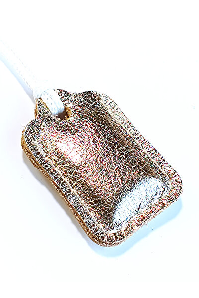 ViP GiFT Küçük Dörtgen Cevşen Dualı Kolye Muska Hakiki Deri El Yapımı XS Parlak deri