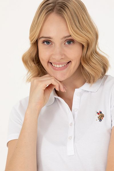 U.S. Polo Assn. Tricou alb pentru femei 50262715 -VR013