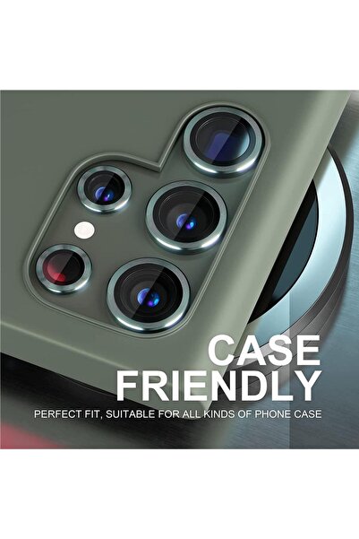 bzontech Samsung Galaxy S23 Ultra Camera Protector Green