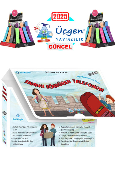 Üçgen Yayıncılık Zamanı Döndüren Telefonum Serisi – Kutulu 10 Kitap + Polo Ka...