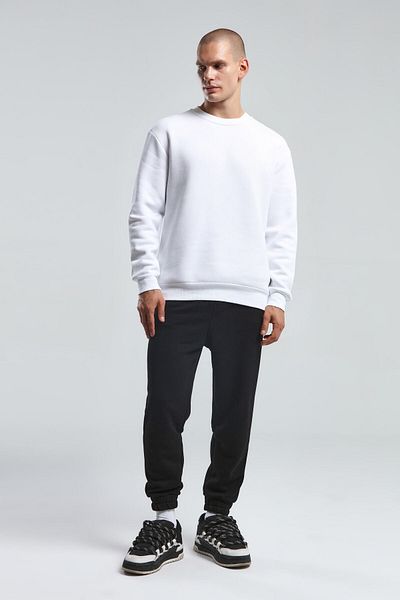 BENMANAJ Men's White Sweatshirt