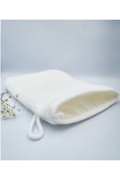 SB SizinBazar White Makeup and Facial Cleansing Gloves