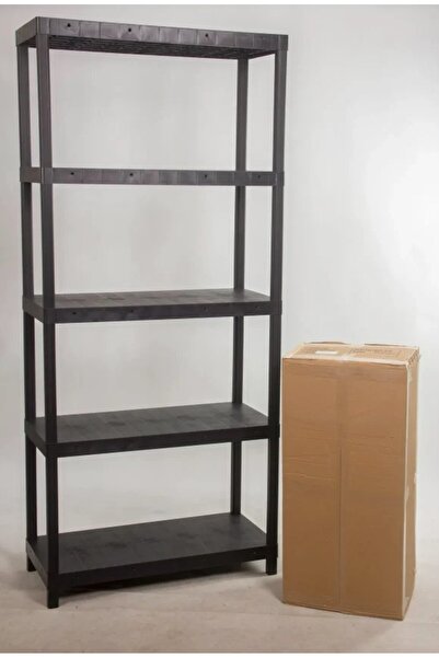 RafBurada 5 Katlı 43x93x215 Cm Plastik Raf - Depo, Arşiv, Kiler, Dosya, Marke...