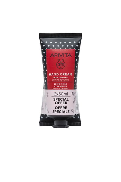 Apivita Crema De Manos Hidratante Con Jazmín 2 X Apivita 50 ml