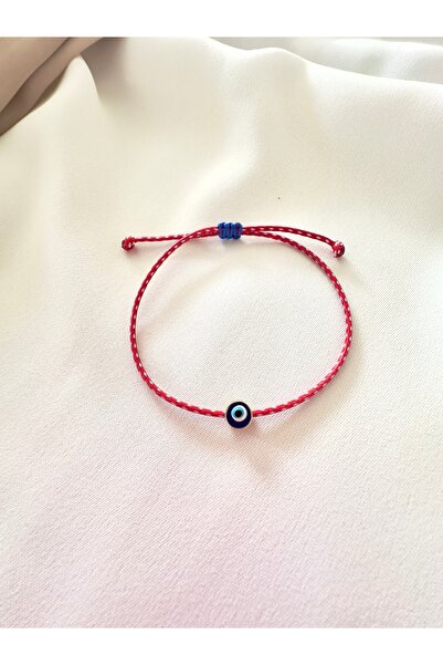 Atelier Çağla Kırmızı Beyaz Nazar Boncuğu Marteniçka Yeniyıl Yılbaşı Bilekliği