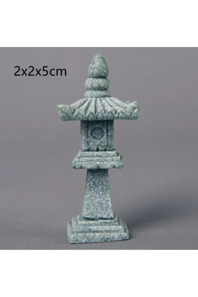 Choice تمثال بوذا صغير على شكل فانوس معبد صغير رباعي الجوانب -S، ديكور خارجي ...