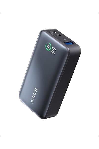 Anker 533 Smart Display Power Bank, PD 30W, 10K mAh, Black