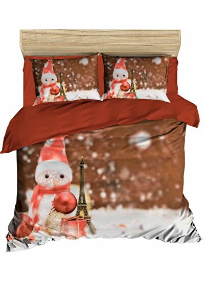 Generic Brand Christmas Snowman Eiffel Duvet Cover Set