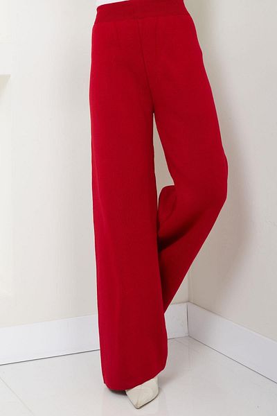 hafsamina Red Knitwear Trousers - Hm2555 Model