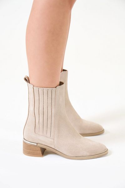 Louis Cardy Γυναικείες μπότες Cupra Beige από γνήσιο δέρμα