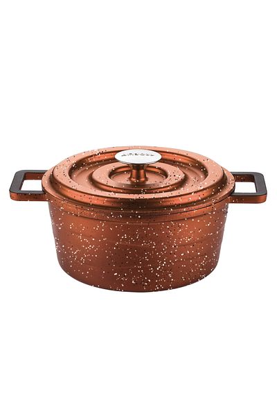 Amboss 7 Piece Cast Iron Pot Set (Copper - Gray)