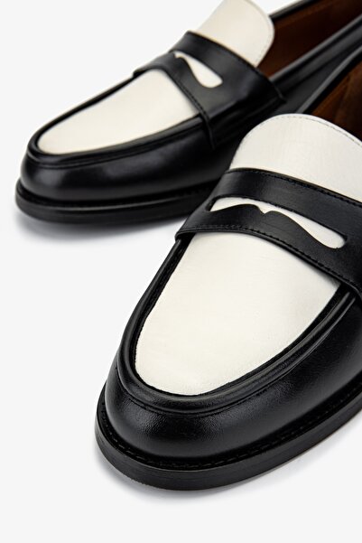 Valmenti Дамски черни/бежови мокасини