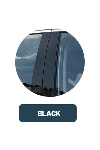 Choice Black For Vw Golf 5 Mk5 2003-2009 2004 2005 2006 2007 2008 Carbon Fiber Window Door Column Deal B C
